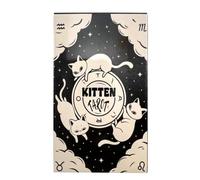 Kitten Tarot Cartes 78 pièces Oracle Deck Divination Fortune Telling Table | Lot de 78 cartes de tarot en forme de chaton - 10,3 x 6,2 cm - Créez un jeu d'Oracle anglais pour divination, conte de chance