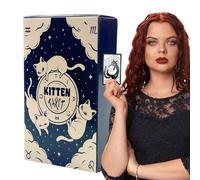 Kitten Tarot Deck, Tarot Card Game, Oracle Card Game, Divination Cards, Fortune Telling Deck, 78 cartes Tarot Set 78pcs Kitten Tarot Fortune Telling Card Game Family Friend Table Game