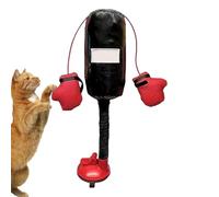 KittenPunching Bag Toy - Jouet de boxe interactif pour chat, chaton - Sac de frappe avec gants - Jouet créatif pour chat - Jouets de boxe pour chat, chaton, petit chien, chiot