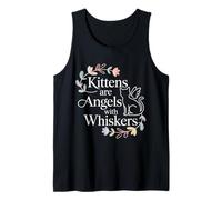 Kittens are Angels with Whiskers Fluffy Cat Pet - Débardeur