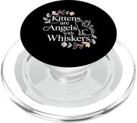 Kittens are Angels with Whiskers Fluffy Cat Pet - PopSockets PopGrip pour MagSafe