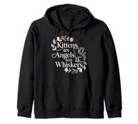 Kittens are Angels with Whiskers Fluffy Cat Pet - Sweat à Capuche