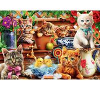 Kittens In The Potting Shed - Puzzle 1000 Pièces