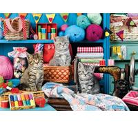 Kittens in The Sewing Room by Greg Cuddiford