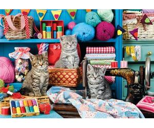Kittens in The Sewing Room by Greg Cuddiford