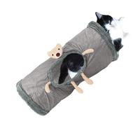 Kittens Play Tunnel, Big Cat Tunnel Bed, Soft Fleece Cat Tube, Cat Tunnel with Peepholes, Intérieur Cat Play Tube 19,69 x 9,84 inches for Pets Cats and Other Small Animals Playing Accessories