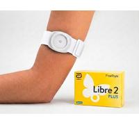 KittoFab Glycosafe - Brassard de protection pour capteur de glucose - Blanc - Compatible FreeStyle Libre 2, Libre 2 Plus, Libre Select et Lingo OTC