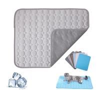 Kittra Cooling Mat for Cats, 3 Layer System Instant Cool, Comfortable and Breathable Pet Cooling Mats, Non Slip Portable Cool Mats for Dogs and Cats, Protect Your Pet from Heat (Light Grey,XS)