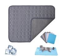 Kittra Cooling Mat for Cats, 3 Layer System Instant Cool, Comfortable and Breathable Pet Cooling Mats, Non Slip Portable Cool Mats for Dogs and Cats, Protect Your Pet from Heat (Dark Grey,S)