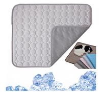 Kittra Cooling Mat for Cats, Kittra Cooling Blanket Indoor, 3 Layer System Summer Dog Coolings Mat Washable Ice Silk Self Cool and Healthy Pad for Small Dogs and Cats (Gray,XS(40 * 30CM))
