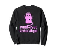 Kitty Angel Chaton Purr-FECT Little Angel Halo Parfait Sweatshirt