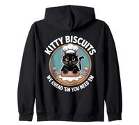 Kitty Biscuits Bakery We Knead Em Funny Cat Baking Sweat à Capuche