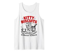 Kitty Biscuits Bakery We Knead Em You Need Em Cat Débardeur
