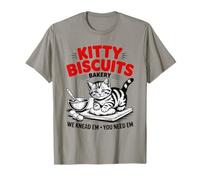 Kitty Biscuits Bakery We Knead Em You Need Em Cat T-Shirt