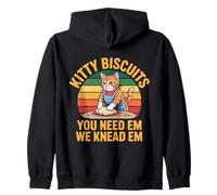 Kitty Biscuits Bakery We Knead Em You Need Em Chat amusant Sweat à Capuche