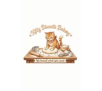 Kitty Biscuits Bakery - We Knead What You Need: Cat Lover Notebook 6 x 9 inches 120 blank pages
