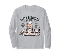 Kitty Biscuits We Knead Em You Need Em Amateur de pâtisserie pour Chat Manche Longue
