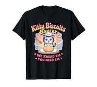 Kitty Biscuits We Knead Em You Need Em Chat de pâtisserie Amusant T-Shirt