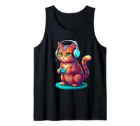 Kitty Cat Gamer Jeu Amusant pour Enfant Débardeur