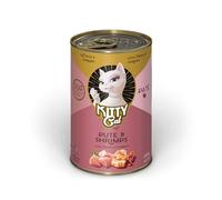 KITTY Cat Paté Dinde & crevettes, 6 x 400 g, Nourriture Humide pour Chat, sans céréales, avec Taurine, Huile de Saumon et Moule aux orles Vertes, Aliment Complet à Haute teneur en Viande, fabriqué en