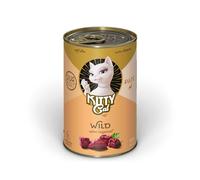KITTY Cat Paté Wild Lot de 6 boîtes de 400 g de nourriture humide pour chat sans céréales avec taurine, huile de saumon et moule aux orles vertes, aliment complet à haute teneur en viande, fabriqué en
