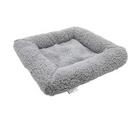 Kitty City Grand Lit pour Chat - Cube Empilable, Maison d'Intérieur, Griffoir, Coussin, Gris (CM-10035-CS01)
