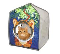 Kitty City Maison de Jeu Pop-up Safari Cabane Cube pour Chat Niche de Jeu Lit pour Chat Jungle