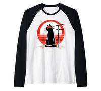 Kitty Combat Master Jiu Jitsu Ninja et Artiste Martial Manche Raglan
