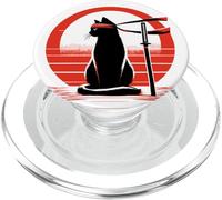 Kitty Combat Master Jiu Jitsu Ninja et Artiste Martial PopSockets PopGrip pour MagSafe