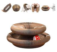Kitty Curls Jouet pour chat Kitty Kurls Marlene, griffoir en accordéon pliable en accordéon pour chat d'intérieur (1 pièce)