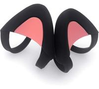 Kitty Ears Décoratif pour Casque,Oreilles en Silicone Décoration de Chat Mignon,Compatible avec Gaming Headsets Sony/HyperX,Installation avec Sangles de Fixation Réglables,Noir