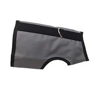 Kitty Holster Harnais pour Chat - Harnais de Promenade pour Chat, sûr et Confortable, Crochet et Boucle Ultra résistant, Coton Doux et Respirant, fabriqué aux États-Unis - Gris, S/M