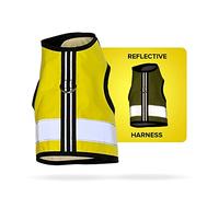 Kitty Holster réfléchissant Harnais de sécurité M/L Jaune Fluo