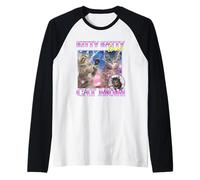 Kitty Katty Love Cat Mom (Graphique Amusant de Chat Bootleg) Manche Raglan