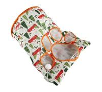 Kitty Passageway - Cachette fé tunnel portable pour chat | 50 x 44,5 x 30 cm - Tube extensible avec balle en fourrure, jouet pour chat ennuyé - Jouet interactif pour animaux de compagnie