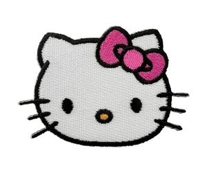 Kitty Patch thermocollant ou à coudre pour vêtements, sac, pyjama, robe, jean, veste, chat, kawaii, dessin animé, japonais, brodé, motif décalcomanie