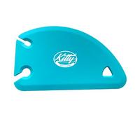 Kitty Professional Corne à pâtisserie Souple avec Fente de décollement et Noyau en Acier Inoxydable, Silicone sans BPA, pour Lisser, portionner et Nettoyer Le Plan de Travail (Aquamarine)