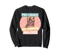 Kitty rétro Pro-Choice Pro-Féminisme Pro-Cats Sweatshirt