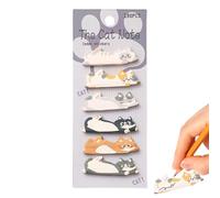 Kitty Shaped Sticky Notes - Adorable Cat Memo Pads for Organization and Notes | Compact and Reusable with Vibrant Patterns, Perfect for Kids, Students, Office Workers, Creative Projects