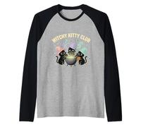 Kitty sorcière d'halloween Manche Raglan