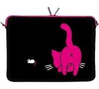 KITTY TO GO LS141-15 Designer Notebook Sleeve Housse Pour Ordinateur Portable 15,4" jusqu'à 15,6" (39,1 - 39,6 cm) Large Neoprene Pochette Sacoche