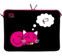 Kitty To Go Ls143-15 Designer Notebook Sleeve Housse Pour Ordinateur Portable 15,4"" Jusqu'À 15,6"" (39,1 - 39,6 Cm) Large Neoprene Pochette Sacoche[PCOM4285080]