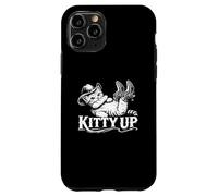 Kitty Up Cat Cowboy Manger du Pain Meme Funny Feline Novelty Coque pour iPhone 11 Pro