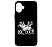 Kitty Up Cat Cowboy Manger du Pain Meme Funny Feline Novelty Coque pour iPhone 16 Plus