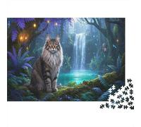Kitty1000 Pieces Jigsaw Puzzles for Adults and Kids Educhational Games Royaume SecretFun and Challenging Home Decors Great Cadeau Idea70x50cm/1000pcs