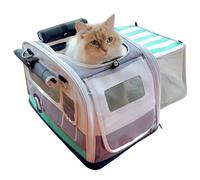 Kittyrama Sac de Transport 2 en 1 pour Chat - Approuvé par Les vétérinaires - pour Chats anxieux - Doux - Extensible et Pliable - Approuvé par Les compagnies aériennes - 43 x 28 x 28 cm - Idéal pour