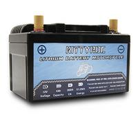 KITTYROC 12V Lithium Moto Batteries 4Ah 300A, LiFePO4 Batteries with Smart BMS, Replacement ATV, UTV, Moto, Lawn Mower, Jet Ski, Snowmobile, 4 Wheeler, Tractor, Scooter and Generator Batteries