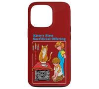 Kittys First Offering Satanic Retro Funny Adult Humor Coque pour iPhone 13 Pro