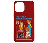 Kittys First Offering Satanic Retro Funny Adult Humor Coque pour iPhone 13 Pro Max