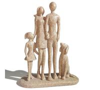 Kityemo Sculpture Abstraite en résine d'une Famille avec Chien - Décoration Moderne et Cadeau pour Amoureux des Chiens